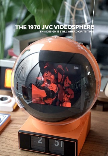 They actually recreated the 1970 JVC Videosphere.@kai #3dprinting #retro #macmini #vintagetv #kaidesign