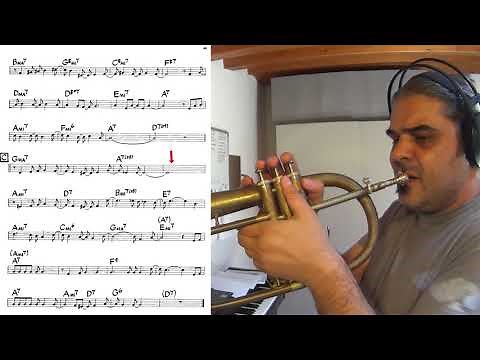 Desafinado - trumpet theme tutorial [PDF free download Bb-C]