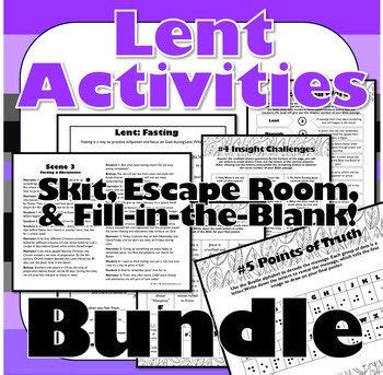 Lent Activities | Holy Week Escape Room, Lent Skit, Lent Fill-in-the-blank Game