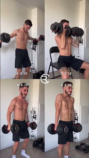 4 exercices épaules avec haltères