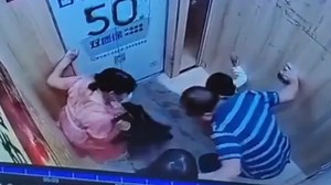 Elevator falls seven floors with family trapped inside