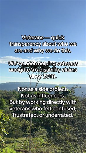 Since 2018, our focus has been simple: help veterans understand a system that isn’t always clear or intuitive. This page exists to educate, clarify, and guide — not confuse or pressure. 👉 Visit VetsDC.com to learn your options. #vaclaimhelp #varatingincrease #veteransupport #veteranshelpingveterans #vadisabilityhelp