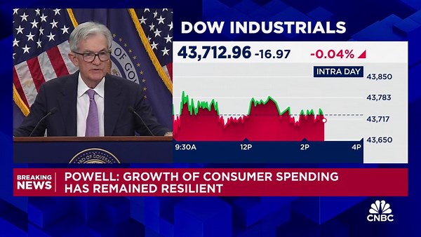 Powell: We're watching the run up in bond rates, too early to see where they settle