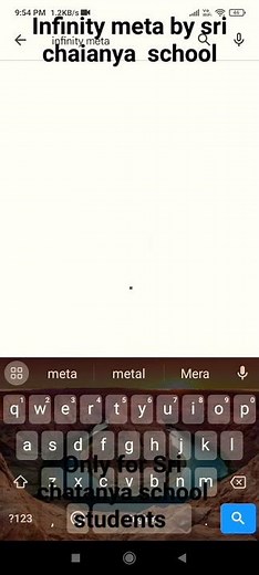 infinity meta by Sri chaitanya school note:only for Sri chaitanya school students