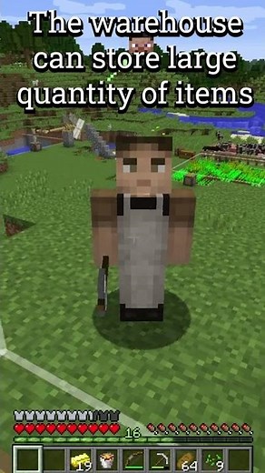 Minecraft Ancient Warfare 2 Courier and Warehouse #shorts