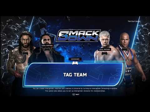 WWE 2K26: Seth Rollins & Roman Reigns vs Kurt Angle & Cody Rhodes(c)