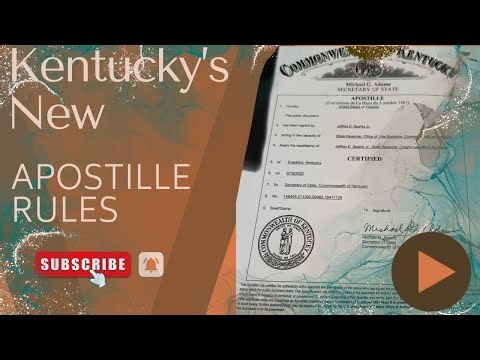 Kentucky’s New Apostille Rules Explained: What You Must Know for Non-Hague Countries (Like Egypt)