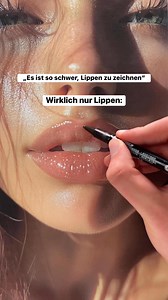 Lippen zeichnen – Schritt-für-Schritt-Anleitung #Zeichenanleitung #Bleistiftzeichnung #WieManZeichnet | Franciszek Bielak