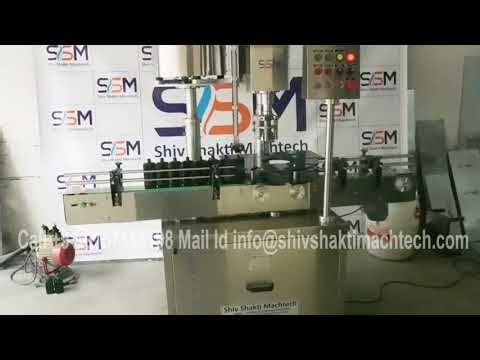Single Head ROPP capping Machine for 180ML Flat Pet Whisky Bottle | Cap Sealing | Distillery Ind