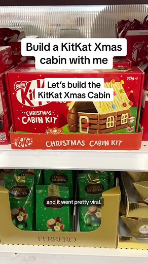 Let’s build the KitKat Christmas cabin kit! 🎄 Available from Kmart and Big W (Australia) 🇦🇺 Let me know what other Christmas kits I should try! #kitkat #kitkatcabin #kitkatxmascabin #kitkatchristmascabin #kmartchristmas #kitkatchristmas #bigw #bigwchristmas #kitkataustralia #kitkatadventcalendar #christmastok #christmastiktok #christmasfood #christmassnacks #christmasdesserts #christmaschocolate