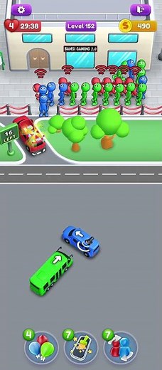 Crowd Express Level 152 Game Walkthrough Solution || Crowd Express Boarding Puzzle Game