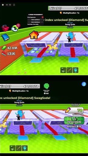 +1 Speed Escape for Brainrots Script - Find Supreme, Go To LastZone, Go To SafeZone #shorts #roblox