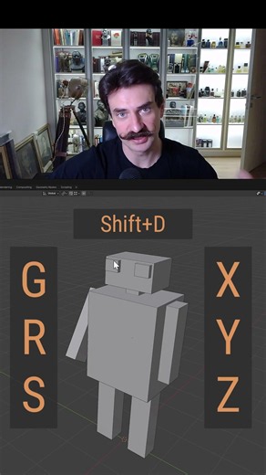 Blender 3D. A beginner's struggle. Can you do it in 3 minutes? #blender3d