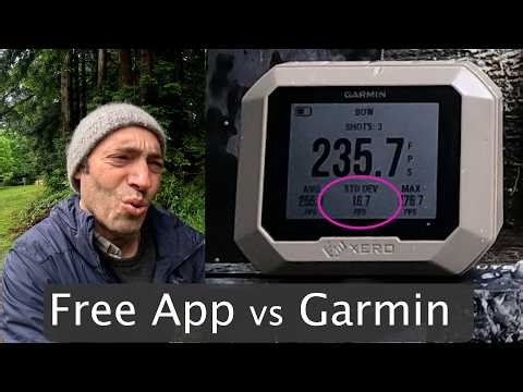 Can a Free Archery Chrono App Match Garmin at 40 & 60 Yards?