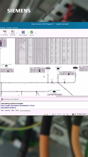 Finalize harness drawing with Integrated EE System for SMB