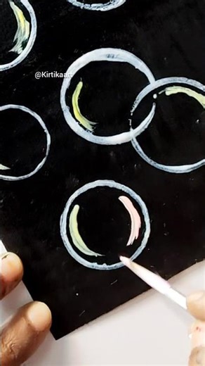 Bubble Painting #art #acrylic #bubble #artshorts #easytodraw