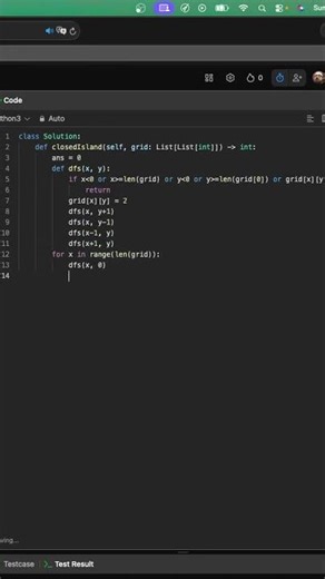 Leetcode 1254: Number of Closed Islands