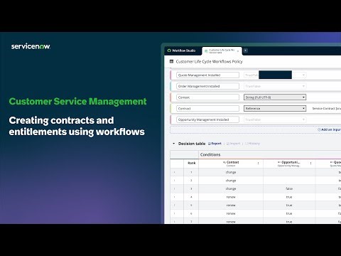 Creating contracts and entitlements from workflows