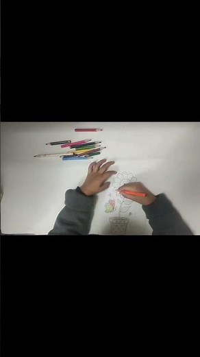 Fast & Fun Coloring 🌸 4-Year-Old Girl Coloring Flower Pot Printable | Speed Coloring for Kids #color