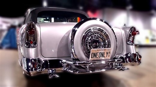 One-of-one paint 1956 Chevy Bel Air convertible