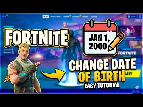 How To Change Fortnite Date of Birth (Epic Games Account Fix)