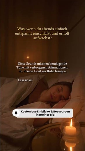 Besseren Schlaf finden: Sanfte Subliminal Sounds für erholsame Nächte