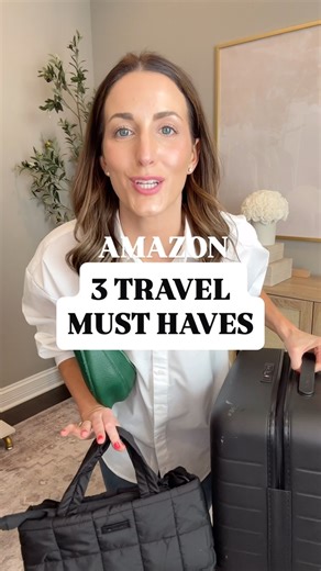 GRACE GINEX | YOUR AMAZON FASHION BESTIE on Instagram: "✈️ Upgraded my travel bags for fall and I am so excited about these 3 new Amazon finds! Comment TRAVEL to get the shopping links sent right to your DM’s! ✈️ 👜 Packable puffer tote → folds flat + perfect to shove into your larger personal item. 👛 Day-to-night crossbody → chic, lightweight & Europe-trip approved. 🧳 Away Carry-On roller bag → durable, TSA lock + glides like a dream. I love the compression packing feature inside! These are t