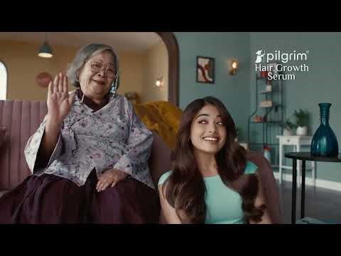 Rashmika Mandanna’s Secret for Hair Growth | Pilgrim Redensyl & Anagain Hair Growth Serum