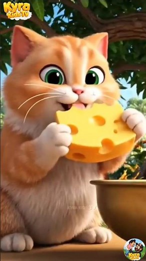 Billi Mausi Funny Cat 3D Rhyme | Hindi Kids Cartoon Song | Nursery Rhymes Shorts