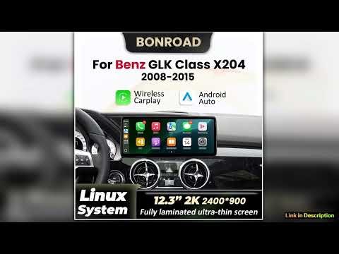123 2K Wireless CarPlay Andorid Auto For Merdedesbenz GLK Class X204 20082015 Car Screen Radio Mult