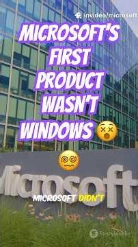 Microsoft’s Surprising First Product Was NOT Windows! 😲 | 1-Minute Claymation Tech Short
