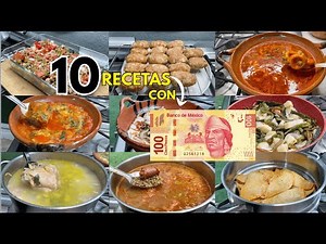 ✅ 10 RECETAS CON $100 PESOS 💸🍽️ #cocinaconmigo #viralrecipevideo