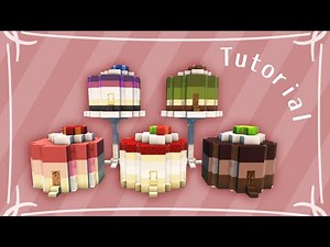 Minecraft: Cute House Build Tutorial ≫ Easy Miniature Cake Design