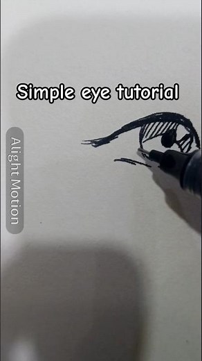 Easy anime eyes tutorial ⚫⚫#animeart #animedrawing #art #tutorial