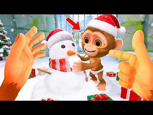 Building My BABY MONKEY A Snowman Goes WRONG!