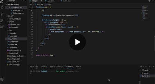 #machinelearning #reactjs #tensorflowjs #webdevelopment #ai #frontenddevelopment #opensource | Rehan Singh