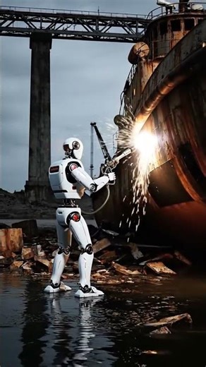 Robots replacing humans to demolish old, expired ships 🚢🤖