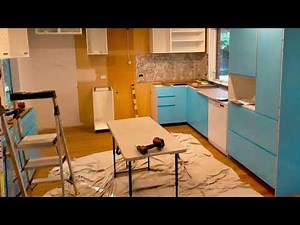 IKEA Kitchen with Island bench Voxtorp metod.mp4