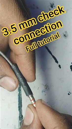 3.5 mm headphone jack connection #diy #headphone #connection #3•5mm #headphonejack #viral #short