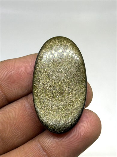 Natural Golden Obsidian Cabochon for Jewelry Making (38x21x5mm) - Etsy