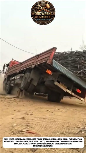 Overloaded Truck Stuck in Sand | Heavy Load Recovery Challenge