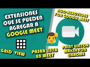 Extensiones en meet -Google Chrome-