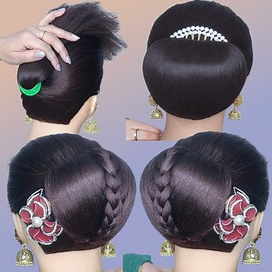 110K views · 626 reactions | 3 Very Easy & Pretty Hairstyle For Wedding #hairstyle #easyhairstyle #hair #tutorial #MonikaGaur #braids | Monika Gaur | Facebook