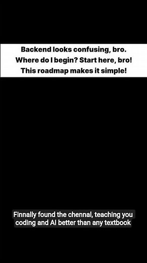 Backend Developer Simple Roadmap All you need to know #backenddeveloper #backend #fullstackdeveloper