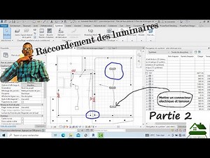 Tutoriels 07 ELECTRIQUE 2023 / Raccordement des Luminaires /lampes au panneau / courant Revit