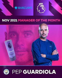 🥇🥇🥇🥇🥇🥇🥇🥇🥇🥇 Pep Guardiola has been named Barclays Football Manager of the Month for the 10th time! | Premier League