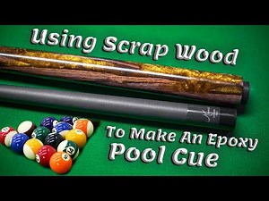 Woodturning: Making A Black and Gold Epoxy Resin Pool Cue / Meucci Pro Carbon Shaft Overview