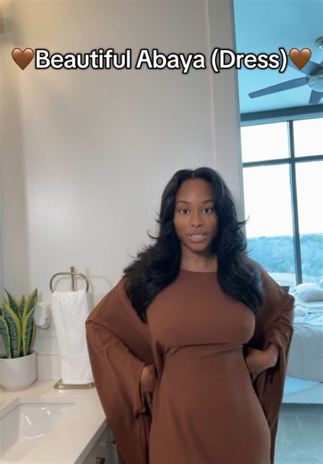 🤎🤎Attached the details to this dress highlighted in Orange 🤎 #fyp #Abaya