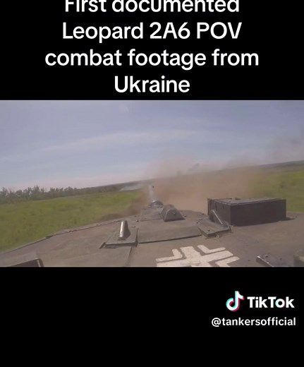 First documented Leopard 2A6 POV combat footage from Ukraine #leopard2 #tankers #ukraine #russia