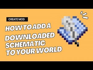 Create Mod / Downloading Schematics made EASY - Minecraft Create Cannon